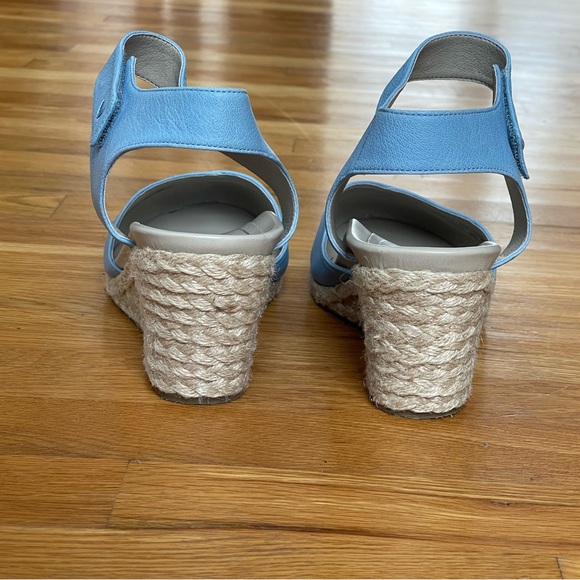 Vionic Loika Leather Cap Toe Espadrille Wedge Size 10 - Picture 8 of 12